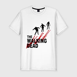 Мужская slim-футболка The walking dead