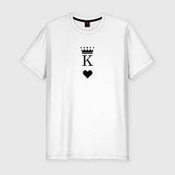 Мужская slim-футболка Король парная