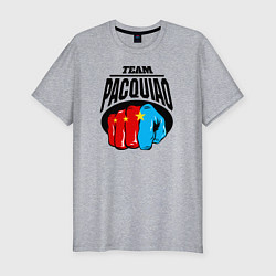 Мужская slim-футболка Team Pacquiao