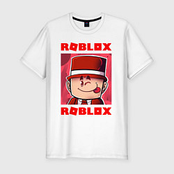 Мужская slim-футболка ROBLOX