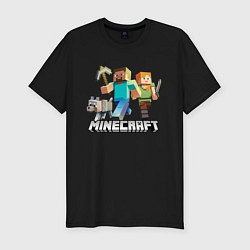 Мужская slim-футболка MINECRAFT