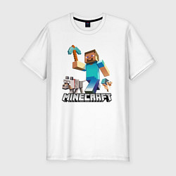 Футболка slim-fit MINECRAFT, цвет: белый