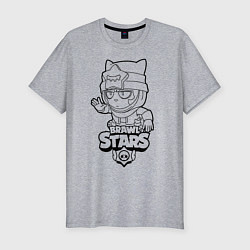 Футболка slim-fit Brawl Stars SANDY раскраска, цвет: меланж