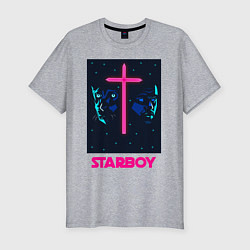 Футболка slim-fit STARBOY, цвет: меланж