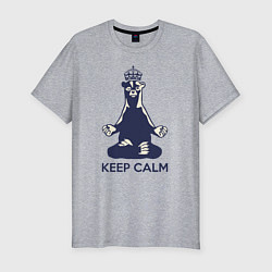 Мужская slim-футболка Keep Calm