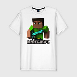 Футболка slim-fit MINECRAFT, цвет: белый