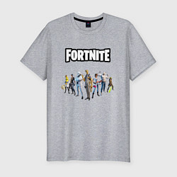 Футболка slim-fit Fortnite 2 глава 2 часть, цвет: меланж