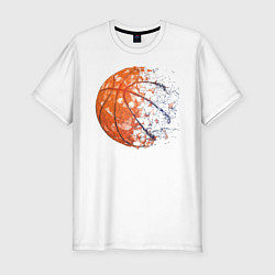 Мужская slim-футболка BasketBall