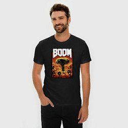 Футболка slim-fit DOOM BOOM, цвет: черный — фото 2