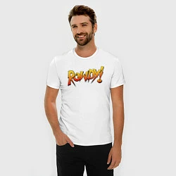 Футболка slim-fit Rowdy, цвет: белый — фото 2