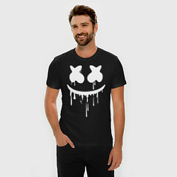 Футболка slim-fit Marshmello, цвет: черный — фото 2