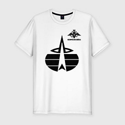Мужская slim-футболка Космические войска