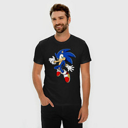 Футболка slim-fit Sonic, цвет: черный — фото 2