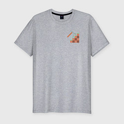 Футболка slim-fit Minecraft в моем сердце, цвет: меланж