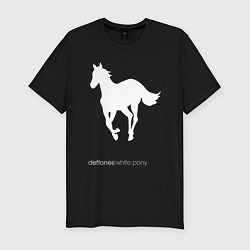 Мужская slim-футболка White Pony