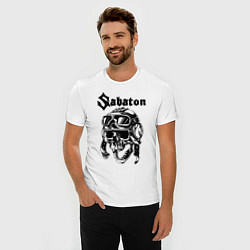 Футболка slim-fit Sabaton, цвет: белый — фото 2