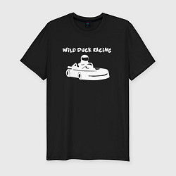 Футболка slim-fit Картинг, цвет: черный