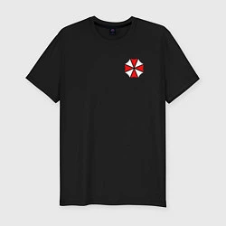 Мужская slim-футболка UMBRELLA CORP НА СПИНЕ