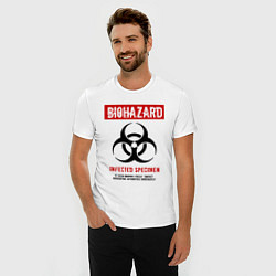 Футболка slim-fit Biohazard, цвет: белый — фото 2