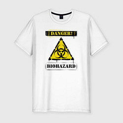 Футболка slim-fit Biohazard, цвет: белый