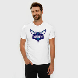 Футболка slim-fit Charlotte Hornets 1, цвет: белый — фото 2