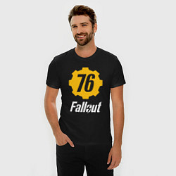 Футболка slim-fit FALLOUT76, цвет: черный — фото 2