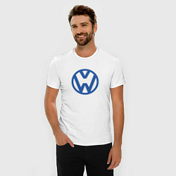 Футболка slim-fit Volkswagen, цвет: белый — фото 2