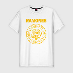 Футболка slim-fit RAMONES, цвет: белый