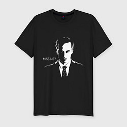 Футболка slim-fit Moriarty: Miss me?, цвет: черный