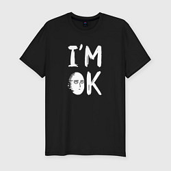 Футболка slim-fit IM OK, цвет: черный