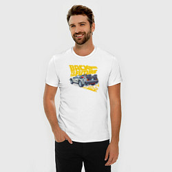 Футболка slim-fit Back to the Future, цвет: белый — фото 2