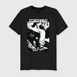 Мужская slim-футболка Scorpions