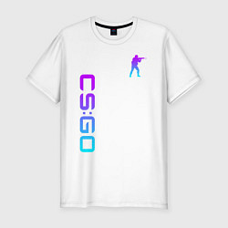 Футболка slim-fit CS GO NEON, цвет: белый