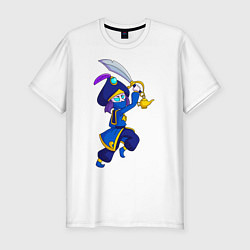 Футболка slim-fit ROGUE MORTIS BRAWL STARS, цвет: белый