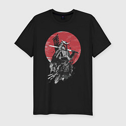 Мужская slim-футболка Японский самурай