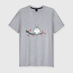 Мужская slim-футболка Тоторо