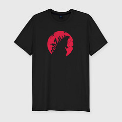 Мужская slim-футболка Godzilla