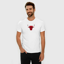 Футболка slim-fit CHICAGO BULLS, цвет: белый — фото 2