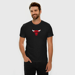 Футболка slim-fit CHICAGO BULLS, цвет: черный — фото 2