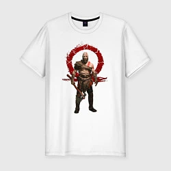 Футболка slim-fit GOD OF WAR, цвет: белый