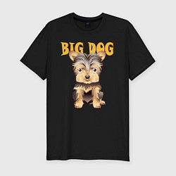 Мужская slim-футболка Большой пёс