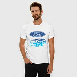 Футболка slim-fit Ford Z, цвет: белый — фото 2