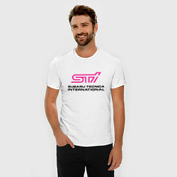 Футболка slim-fit SUBARU STI Z, цвет: белый — фото 2