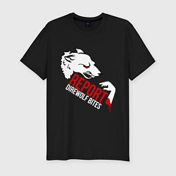 Футболка slim-fit Report Direwolf Bites, цвет: черный