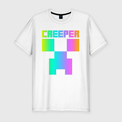 Мужская slim-футболка MINECRAFT CREEPER