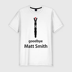 Футболка slim-fit Goodbye, Matt Smith, цвет: белый