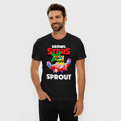 Футболка slim-fit SPROUT PALMEN СПРАУТ ТРОПИКИ, цвет: черный — фото 2