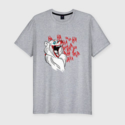 Мужская slim-футболка Безумный медведь