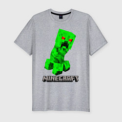 Мужская slim-футболка MINECRAFT CREEPER