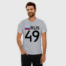Футболка slim-fit RUS 49, цвет: меланж — фото 2